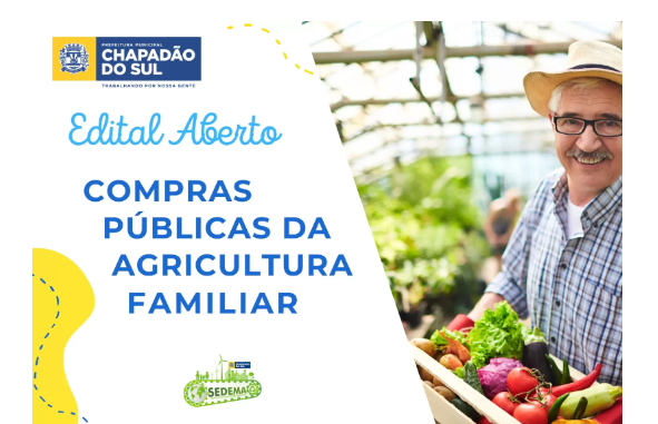 Imagem de compartilhamento para o artigo Chapadão do Sul convida produtores familiares para Nova Licitação de Alimentos da MS Todo dia